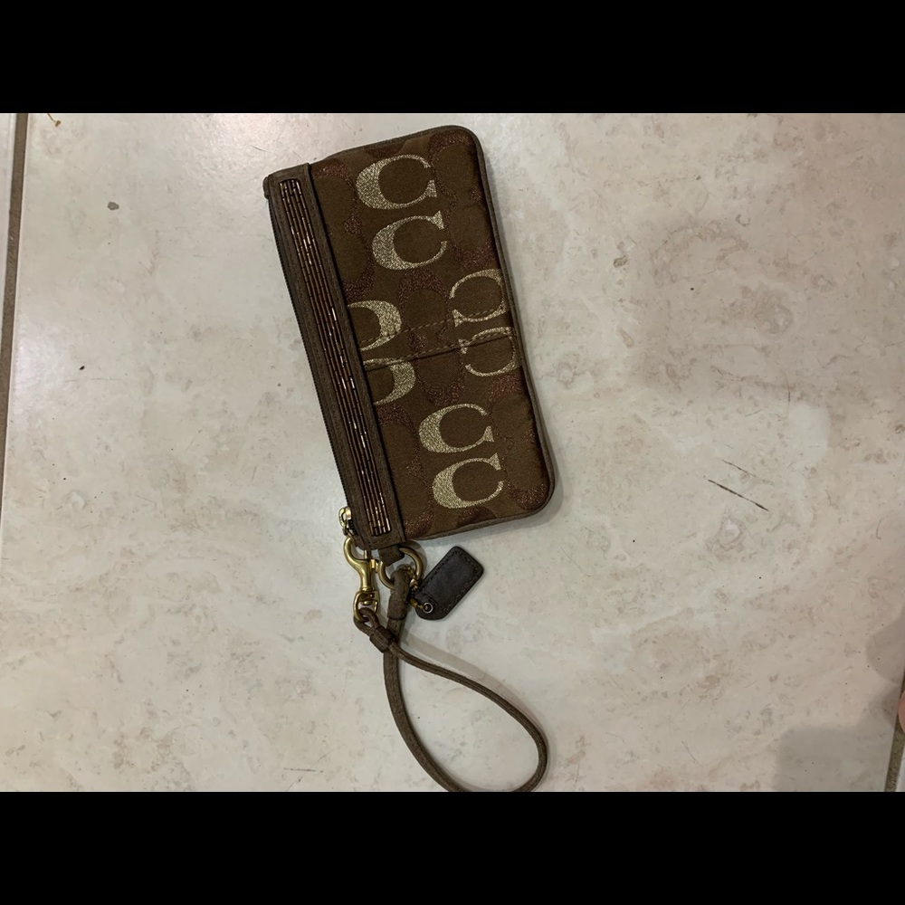 Coach wristlet. Never worn.